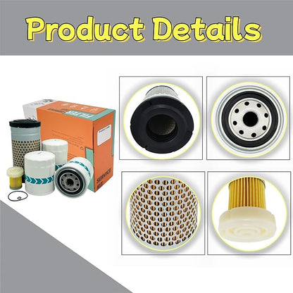 Filter Maintenance Kit 6C060-99410 HH160-32093 HH660-36060 6A320-59930 HH670-37710 Air/Oil/HST/Fuel/Hyd Fit for K-bota B2410 B7500 B7510 B7610 B26