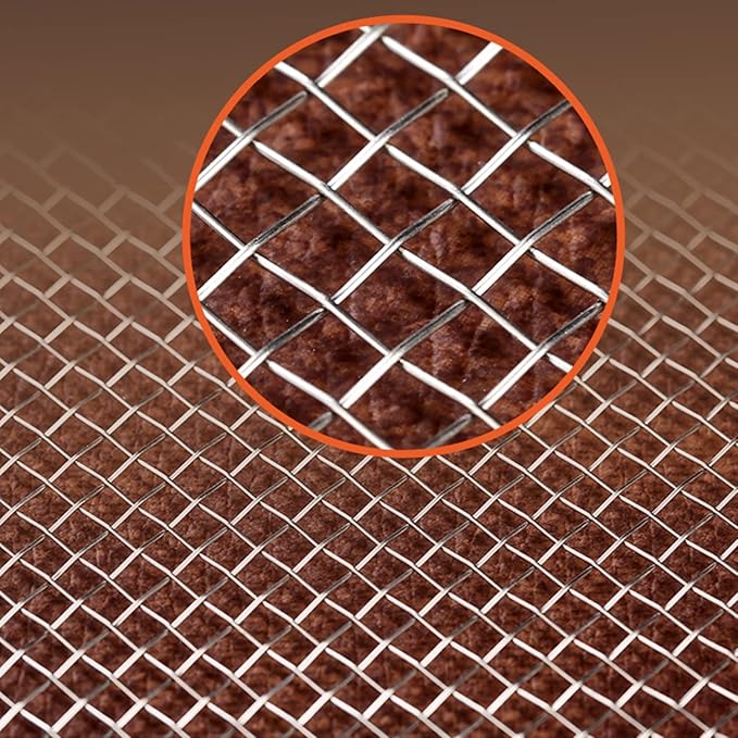 Stainless Steel Woven Wire Mesh 304 Stainless Steel Insect Screen Mesh, 20 Mesh 120 Mesh Air Vent Mesh Metal Woven Wire Mesh for Vent, Filter, Window & Garden