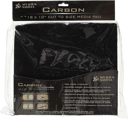 EA Premium Carbon Infused Filter Pad 18x10 - Cut to Fit for Aquariums and Pond