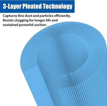 1 Pack VF5000 Replacement Filter for Rigid Shop Vac, H11 Washable & Reusable 3-Layer Filter with QwikLock, Fits 5-20 Gallon Wet/Dry Vacuums (WD0671, RV2400, WD1450, WD1851, etc.)