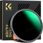 K&F CONCEPT 72mm Ultra-Low Reflectivity Putter Variable ND Filter ND2-ND400 (1-9 Stops) 28 Multi-Layer Coatings AGC Glass Adjustable Neutral Density Camera Lens Filter (Nano-X Series)