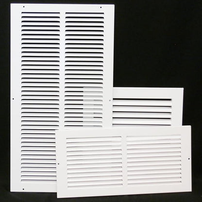 HVAC Premium 10" X 10" Aluminum Return Filter Grille for 1" Filter - Easy Airflow - Linear Bar Grilles [Outer Dimensions: 12.5"w X 12.5h"]