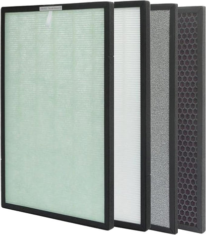 RIA Smart Air Purifier BreezeGuard 2-in-1 with Built-In Humidifier, Industrial-Grade Air Cleaner, for Large Homes up to 2500 SqFt, Smart App Remote Control, Removes Wildfire Smoke, PM2.5, Allergens