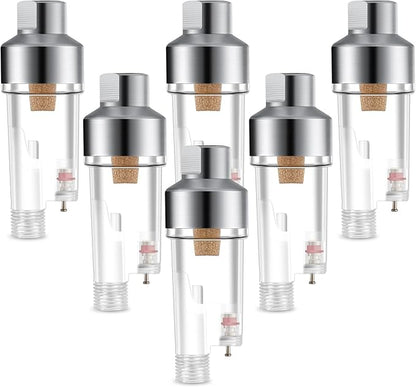 Honoson 6 Pcs 3 Pcs Airbrush in-line Water Trap Mini Air Filter Connect Separator for Connects Directly onto Airbrushes and Hoses with 1/8 Bsp Threads