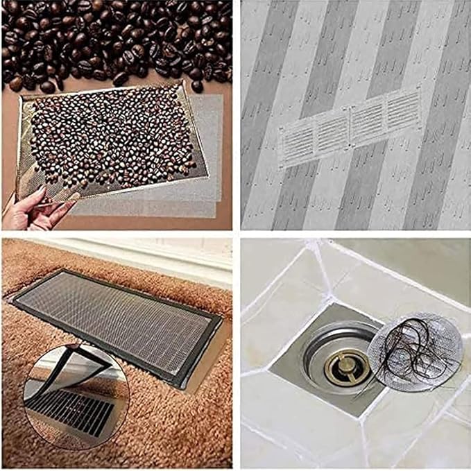 MRYBD 304 Stainless Steel Woven Wire Mesh Small 1mm Hole Fine Wire Mesh, 30 Mesh Drain Cover Mesh, Garden Insect Screen, for Air Bricks, Window, Vents, Filter 1x6m