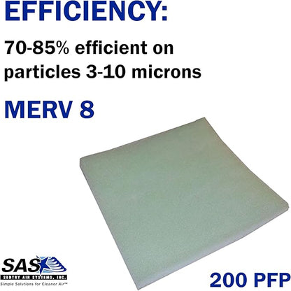 Pre-Filters 12 Pack for Model 200 Sentry Air Systems – MERV 8 Pre-Filter for Air Filtration and Fume Extraction Systems to Capture Larger Sized Particles