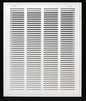 HVAC Premium 16 x 22 Duct Opening Steel Return Air Filter Grille, for 1-inch Filter, Removable Door, Flat Stamped HVAC Vent Cover Grille, Outer Dimensions 18.5 x 24.5
