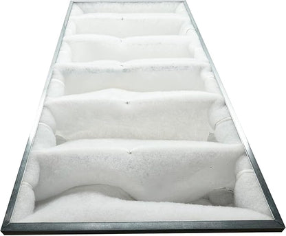 wioboy Paint Spray Booth Intake Filter (23.25" x 47" x 8" (4/case)), 6 Pocket High Capacity Polyester Air Filter