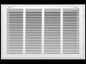 HVAC Premium 22 x 10 Duct Opening Steel Return Air Filter Grille, for 1-inch Filter, Removable Door, Flat Stamped HVAC Vent Cover Grille, Outer Dimensions 24.5 x 12.5