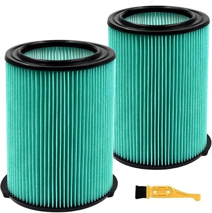 2 Pack Replacement VF6000 Filter for Ridgid Shop Vac Filters 5-20 Gallon, 5-Layer Wet/Dry Rigid Shop Vac Filters Compatible with WD5500 WD0671 WD6425 WD7000 WD1280 WD1851 WD1680