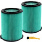 2 Pack Replacement VF6000 Filter for Ridgid Shop Vac Filters 5-20 Gallon, 5-Layer Wet/Dry Rigid Shop Vac Filters Compatible with WD5500 WD0671 WD6425 WD7000 WD1280 WD1851 WD1680