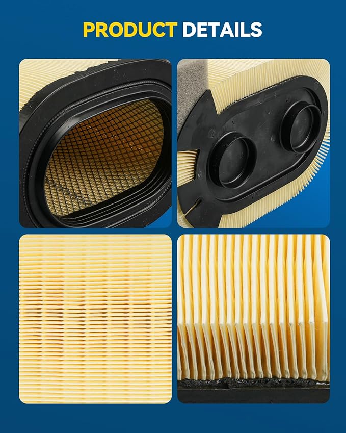 PHILTOP Engine Air Filter, Fit For Ford F250 F350 F450 F550 Super Duty 2017-2019 6.7L V8 Powerstroke Diesel, Replaces FA1927, HC3Z9601A, HC349601AF, PA8219, CA12182