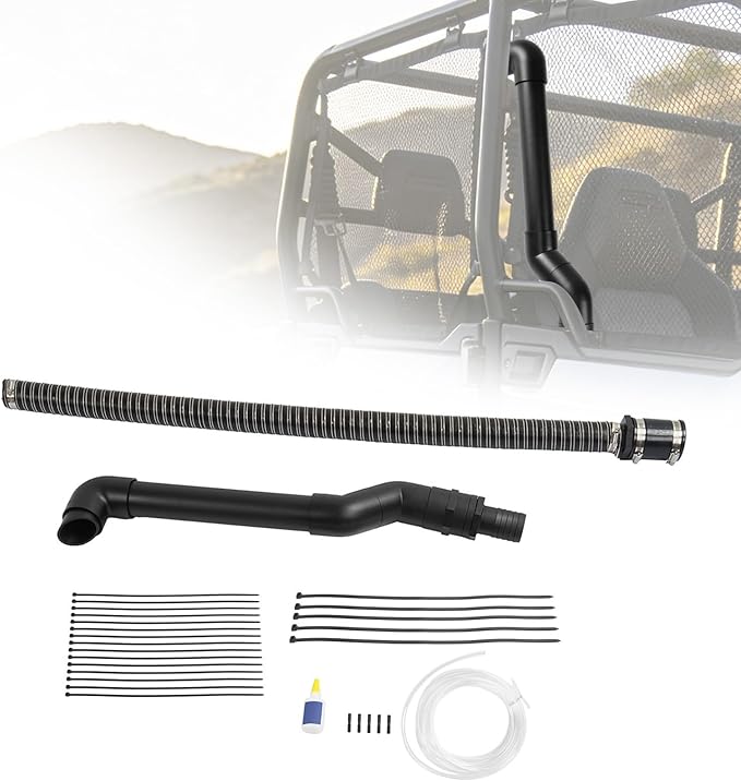 Suitable for Black Snorkel Riser Kit for 2014-2023 Honda Pioneer 700 UTV - Fits Regular Cab & 5-Seater Models