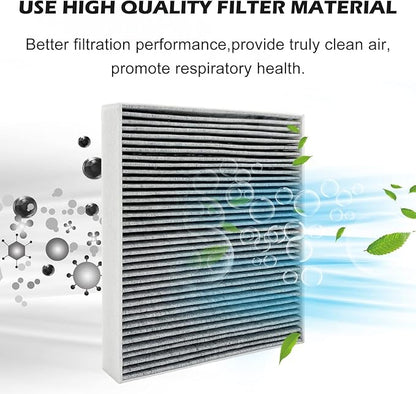 2Pcs Capume for Cabin Air Filter JM133 Fits for 2021-2025 Elantra, 2022-2024 Ioniq 5, 2021-2025 Santa Fe, 2020-2025 Sonata, 2022-2025 Tucson, 2021-2025 K5, Fits 97133 - L1000, 97133-N9100, PC99594P