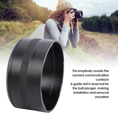 Fabater Camera Lens Filter Adapter Tube Fit for GR3X Lens Filter Mount Adapter Compatible with 49mm Threaded Hoods Caps
