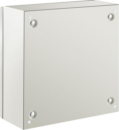 VEVOR NEMA Steel Enclosure, 16 x 16 x 6'' NEMA 4X Steel Electrical Box, IP66 Waterproof & Dustproof, Outdoor/Indoor Electrical Junction Box, with Mounting Plate