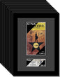 Creative Picture Frames 12Pk11X14-B Black Theatre Frame With Black Matting, Holds 5.5X8.5-Inch Media Plus Ticket Including Installed Wall Hanger (Theatre Bill Not Included, Pack Of 12)