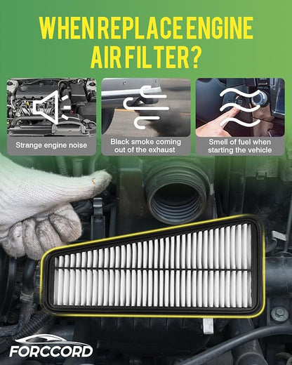 Cabin Air Filter and Engine Air Filter Fits for Toyota 4RUNNER 4.0L(2009-2003), FJ CRUISER 4.0L(2009-2007) Activated Carbon Cabin Filter Replacement CF9846A CA9683