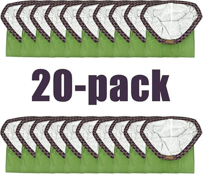 20 Pack 107666 Micro Filter Bags Compatible with ProTeam GoFit 3 Backpack Vacuum Cleaner,3 Quart Backpack Vacuum Bags