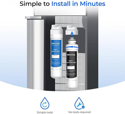 Waterdrop W281 Water Filters for Water Coolers, Replacement for Avalon® branded Bottleless Water Coolers Filters, 1,500 Gallon Extended Lifespan, More Pure Enjoyment, 2 Count（1 Set）