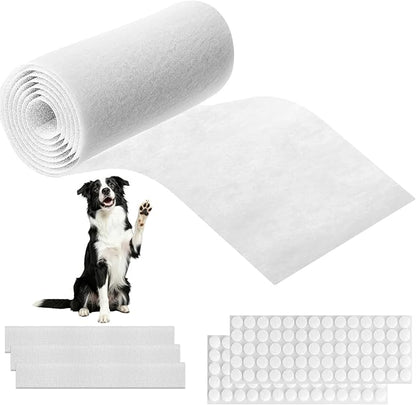 MERV 13 Cut to Fit Air Filter Material, 23 Sq Ft (29.5"x112") Polyester Filter Roll with Adhesive Hook Tape, Captures 0.3 Microns Dust Pet Dander Allergens for HVAC Furnace Ceiling Vents