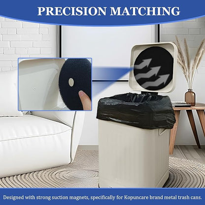 Trash Can Deodorizer, Garbage Can Deodorizer with Magnetic Suction, Diaper Pail Deodorizer, Odor Filter Refills for Dog Poop Trash Can Outside, Natural Activated Carbon Filter, 2 Pack