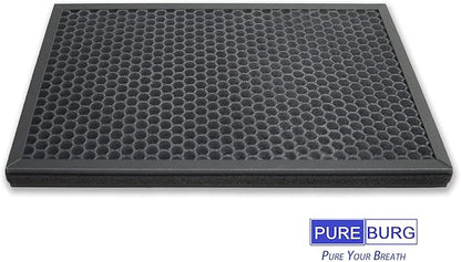 PUREBURG Replacement Filters Compatible with Mooka & Aiibot EP188 EPI-188 Air Purifiers,2-Pack H13 True HEPA 3-Stage Filtration Activated Carbon Air Clean Dust VOCs Odor