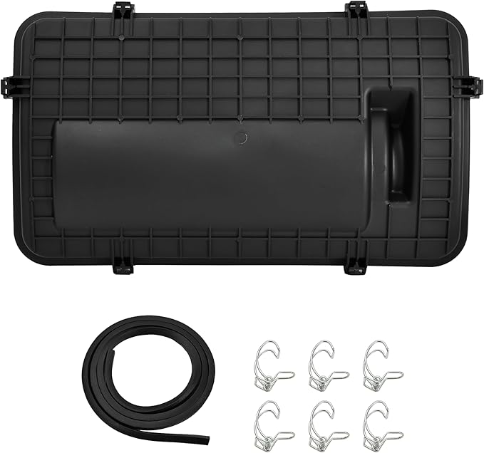Airbox Cover Assembly for Polaris RZR XP 1000 / RZR XP Turbo 2014-2023 Accessories, Heavy-Duty Air Filter Protector Cover with Dust-Proof Seal and Buckles, Replace #1240748