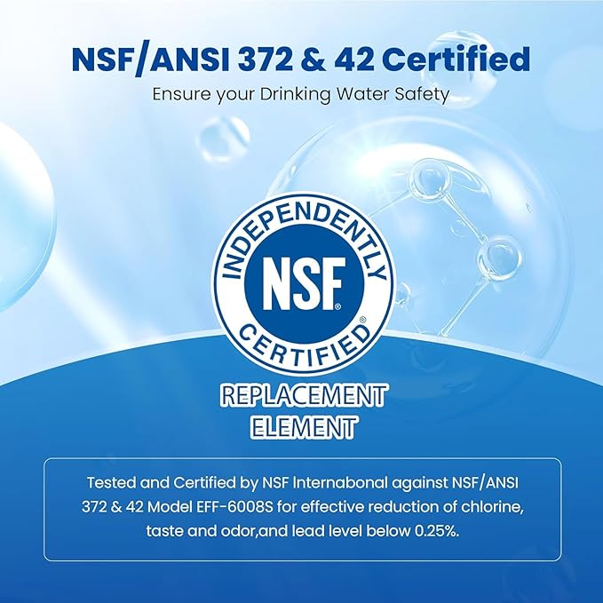 Waterspecialist EDR3RXD1 Water Filter, Replacement for 4396841, Everydrop® Filter 3, 4396710, Kenmore® 46-9083, 46-9030, WS608 Refrigerator Water Filter, 2 Filters
