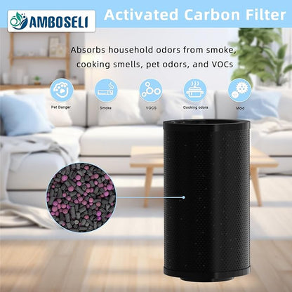 9 Pack Air filte-r Replacement Bundle Compatible with IQAir GC Series Air Purifie-r, True HEPA Replacement, and Activated Carbon Replacement
