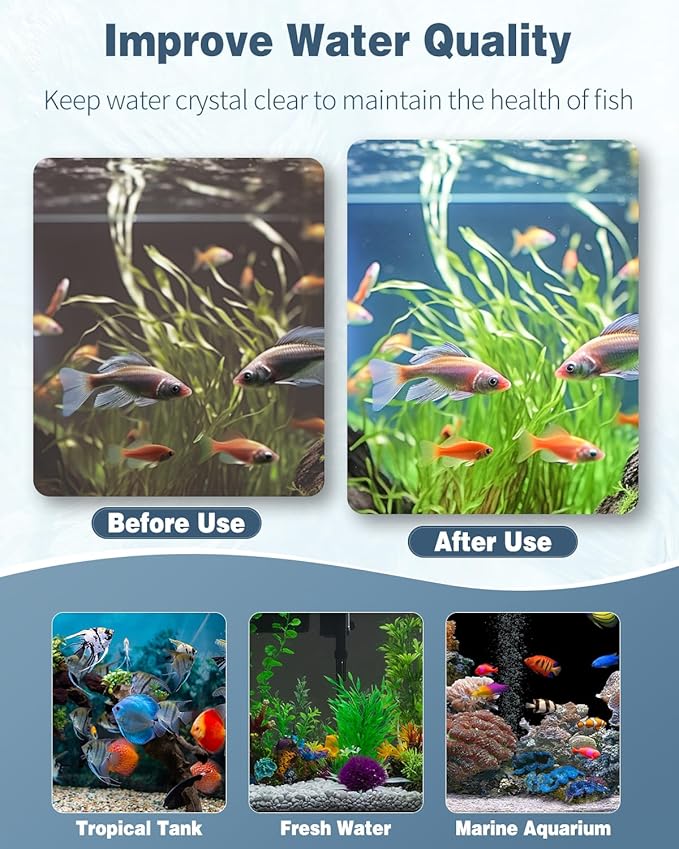 Pawfly 3 Pack Aquarium Filter Media Pad (25.5" L x 18.1" W), Filter Media for Fish Tank Filters, Fine Medium Coarse Foam Floss for Water Filtration, Sponge Filter Floss for Sumps Ponds Hydroponics