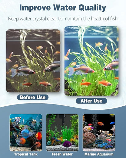 Pawfly 3 Pack Aquarium Filter Media Pad (25.5" L x 18.1" W), Filter Media for Fish Tank Filters, Fine Medium Coarse Foam Floss for Water Filtration, Sponge Filter Floss for Sumps Ponds Hydroponics