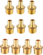 (Pack of 10) EFIELD Pex 1/2 Inch x 1/2 Inch Male NPT Adapter Brass Crimp Fittings (1/2" x 1/2"),(PEX1807017)
