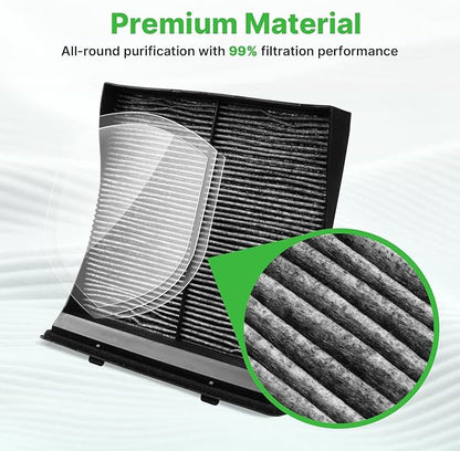 Engine+Cabin Air Filters Fit for Crosstrek 16-17, Forester 09-18, Impreza 08-16, WRX 13-21, XV Crosstrek 13-15 Engine Air Filter Replacement Cabin Air Filter Accessories# 16546AA090 CF10930