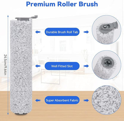 3882 Roller Brush Filter Replacement Part Compatible with Bissell CrossWave OmniForce 3882/3883 /3967F/3970F,3 Brush Rollers,3 Heap Filter,1 Cleaning Brush Accessories Kit