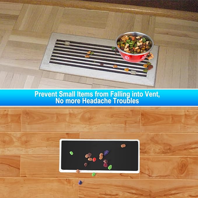 Magnetic Floor Register Vent Covers, 4 x 10 Inch Superior Hold Vent Covers for Home, Air Vent Covers for Sealing Floor, Wall, and Ceiling Registers, RV and HVAC