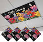 Fluorescent Light Covers for Ceiling Lights Hello Spring Magnetic Light Filters 4 Pack 4x2 ft Butterfly Colorful Spring Floral Ceiling Lights Cover for Classroom Office School Home Drop Lamp Decor