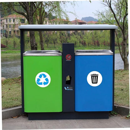 DECHOUS 1set Self-Adhesive Garbage Sorting Label Stickers of Waste Container Decals PVC Decals for Classification Office Outdoor Use