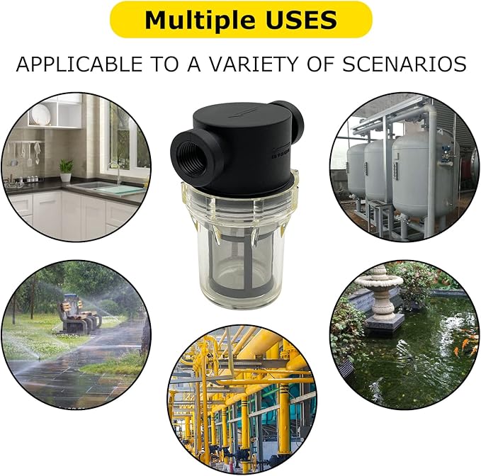 3/4" Female NPT in-Line Strainer with 100 mesh Stainless Steel Filter Screen (3/4“ 100 Mesh)