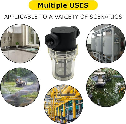 Female NPT in-Line Strainer with 100 mesh Stainless Steel Filter Screen (1" 100 Mesh)