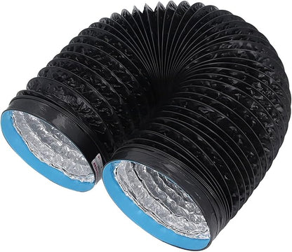 7in 6.56ft Dryer Vent Exhaust Duct Hose, Flexible Aluminum Air Ducting for HVAC Ventilation, Fan Filter and Grow Tent