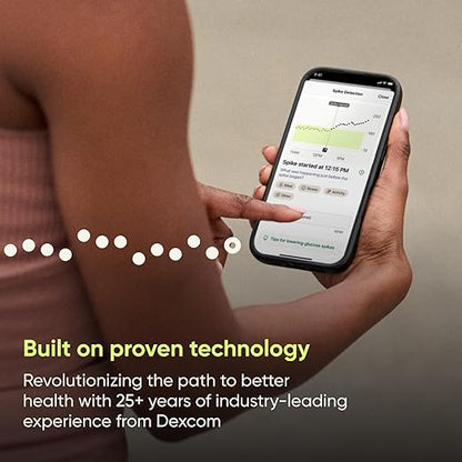 Stelo Glucose Biosensor & App by Dexcom - A Leader in Continuous Glucose Monitoring (CGM). 24/7 Tracking & Personalized Insights to Reveal Patterns. 2-Pack (Up to 15 Days Each). iOS & Android.