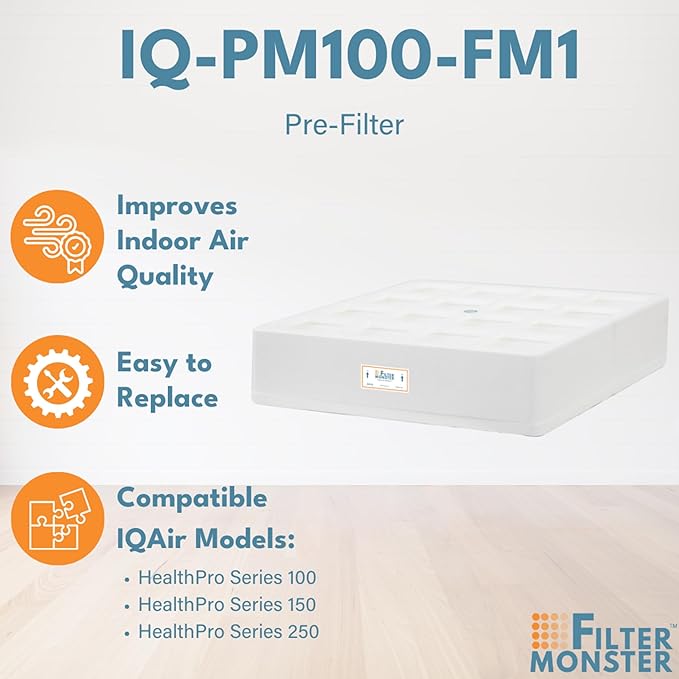 Filter-Monster Branded Replacement Compatible with IQAir HeathPro Series Pre-Max Pre-Filter