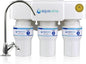 Aquasana Under Sink Water Filter | 3-Stage Claryum Filtration | Reduces up to 99.99% of PFAS, Lead, Chlorine, & More | Under Counter Drinking Water Filter | Includes Chrome Faucet | AQ-6300-CHR