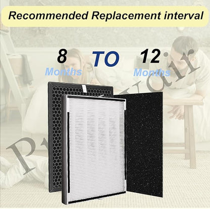 Type XP360 Replacement Filter Compatible with Purafide XP360 Air Purifier Large Room Replacement Kit,(1+1+4 Set of 4-Stage Filtration)
