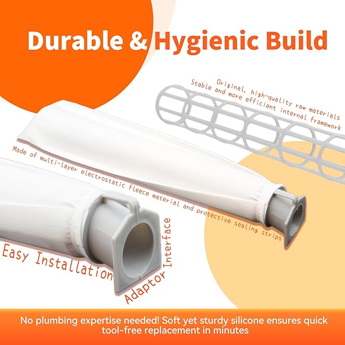 6-Pack MicroFilter fit for SEBO Auto-X S | Replacement Vacuum Filters for Windsor Sensor S12/S15/XP/SR & Essential G1 G2 Upright Vacuums |Replacement for Part#5301 5036ER Micro Hygiene Filter