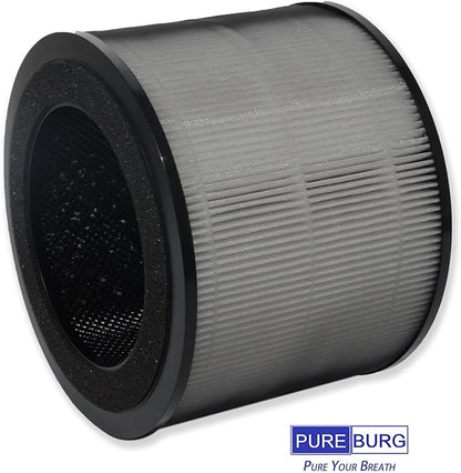 PUREBURG Replacement Filter Compatible with Dreo Macro Pro, Macro Pro S DR-HAP002 & Toshiba CAF-Z40US CAF-Z45US Air Purifiers,2-Pack H13 HEPA Air Clean VOCs