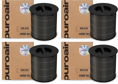 PuroAir 130i HEPA Air Purifiers for Home Pets - Covers Up To 600 Sq Ft - Filters Up To 99.9% of Pollutants, Smoke, Pollen, Dust - Quiet HEPA Air Filter - Air Purifiers for Bedroom (4 Pack)