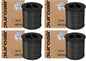 PuroAir 130i HEPA Air Purifiers for Home Pets - Covers Up To 600 Sq Ft - Filters Up To 99.9% of Pollutants, Smoke, Pollen, Dust - Quiet HEPA Air Filter - Air Purifiers for Bedroom (4 Pack)