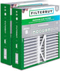 Filterbuy 16x22x5 Air Filter MERV 8 Essential Dust & Allergy Defense (2-Pack), Pleated HVAC AC Furnace Filters for Amana, Coleman, Goodman, York, and More (Actual Size: 15.38 x 21.88 x 5.25)